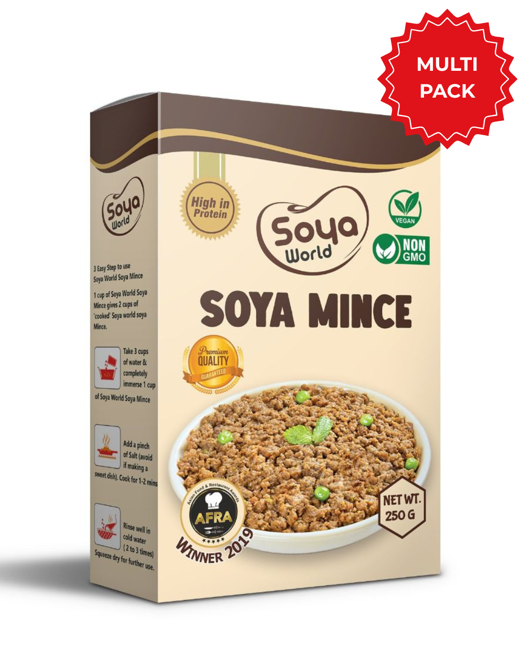 Multi Pack - 10 Soya World Premium Soya Mince (250g)
